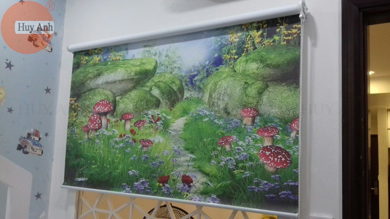 giá rèm cuốn tranh giá rẻ